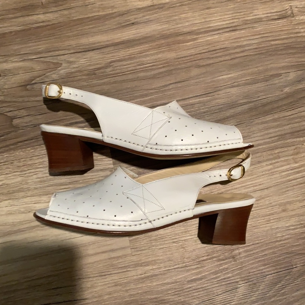 Bally’s White Slingback Sandal